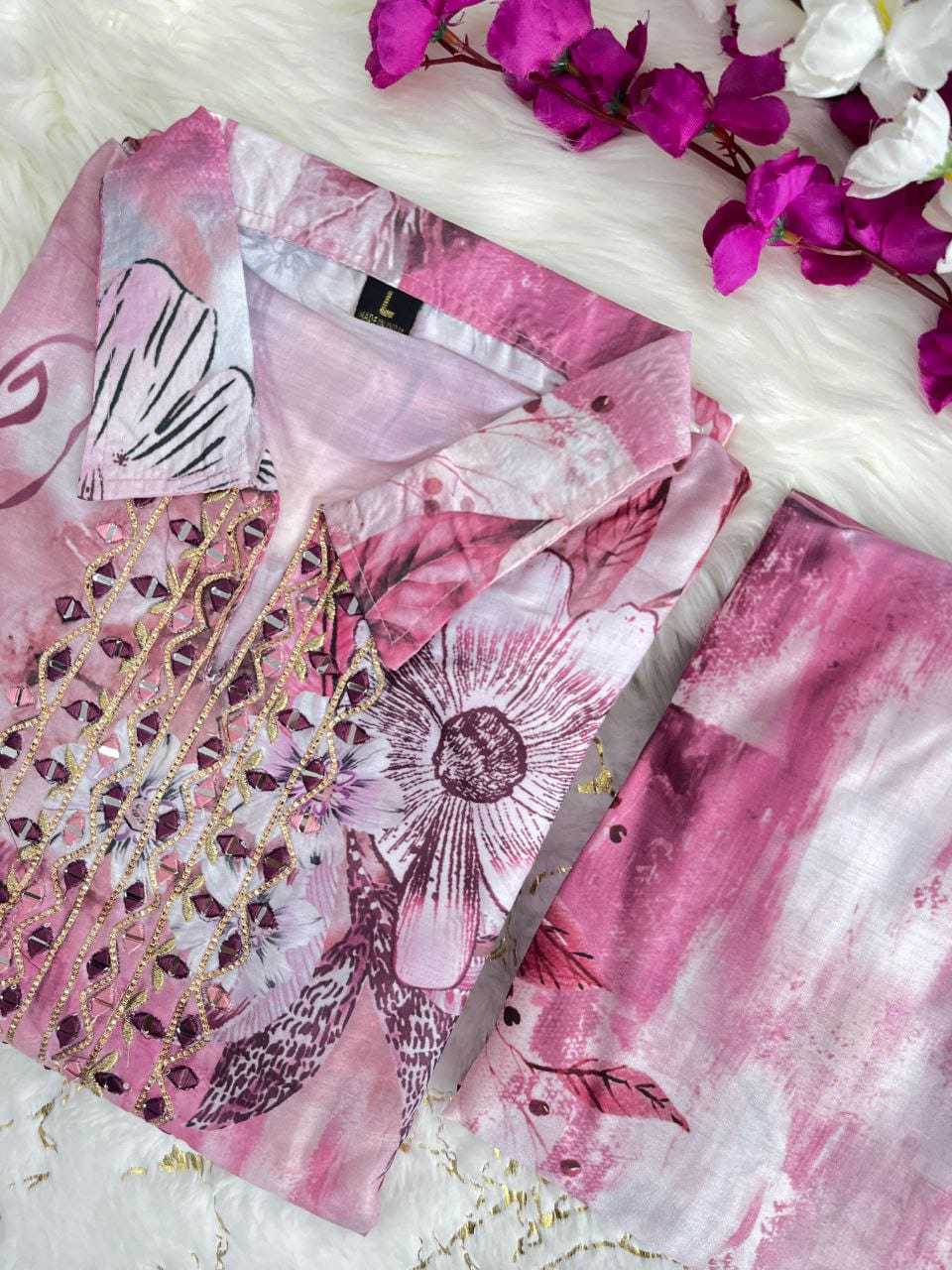 YNF Wholesale Heavy Muslin Co-ord Set  | Surat Manufacturer