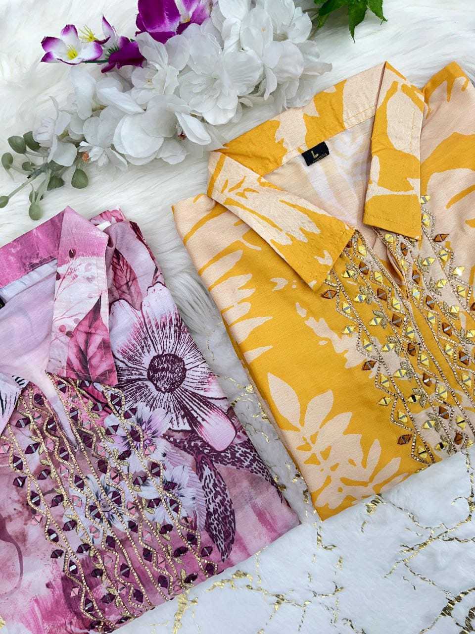 YNF Wholesale Heavy Muslin Co-ord Set  | Surat Manufacturer