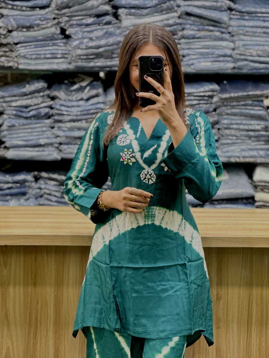 YNF Wholesale Burberry Silk Co-ord Set  | Surat Manufacturer