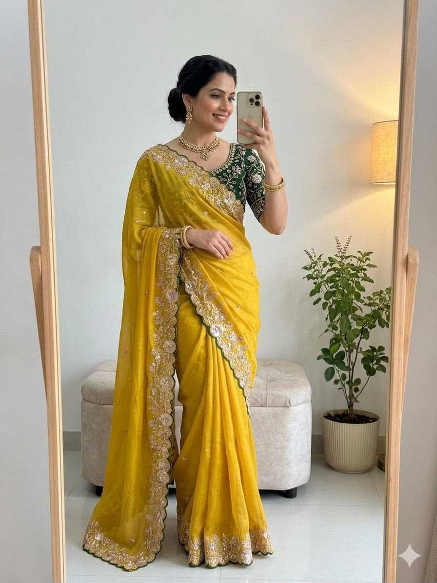 YNF Wholesale Premium Georgette Designer Sarees KESH604 Jhanak | Surat Manufacturer