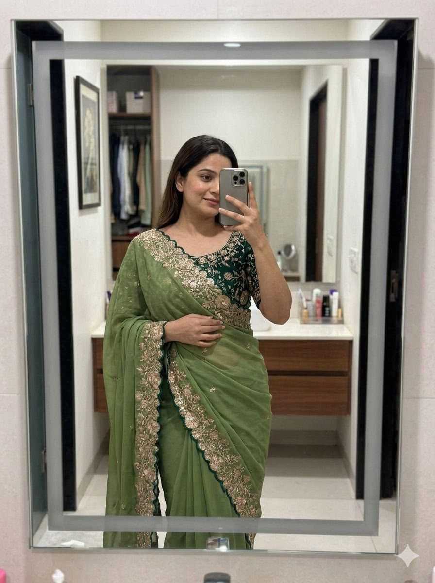 YNF Wholesale Premium Georgette Designer Sarees KESH604 Jhanak | Surat Manufacturer