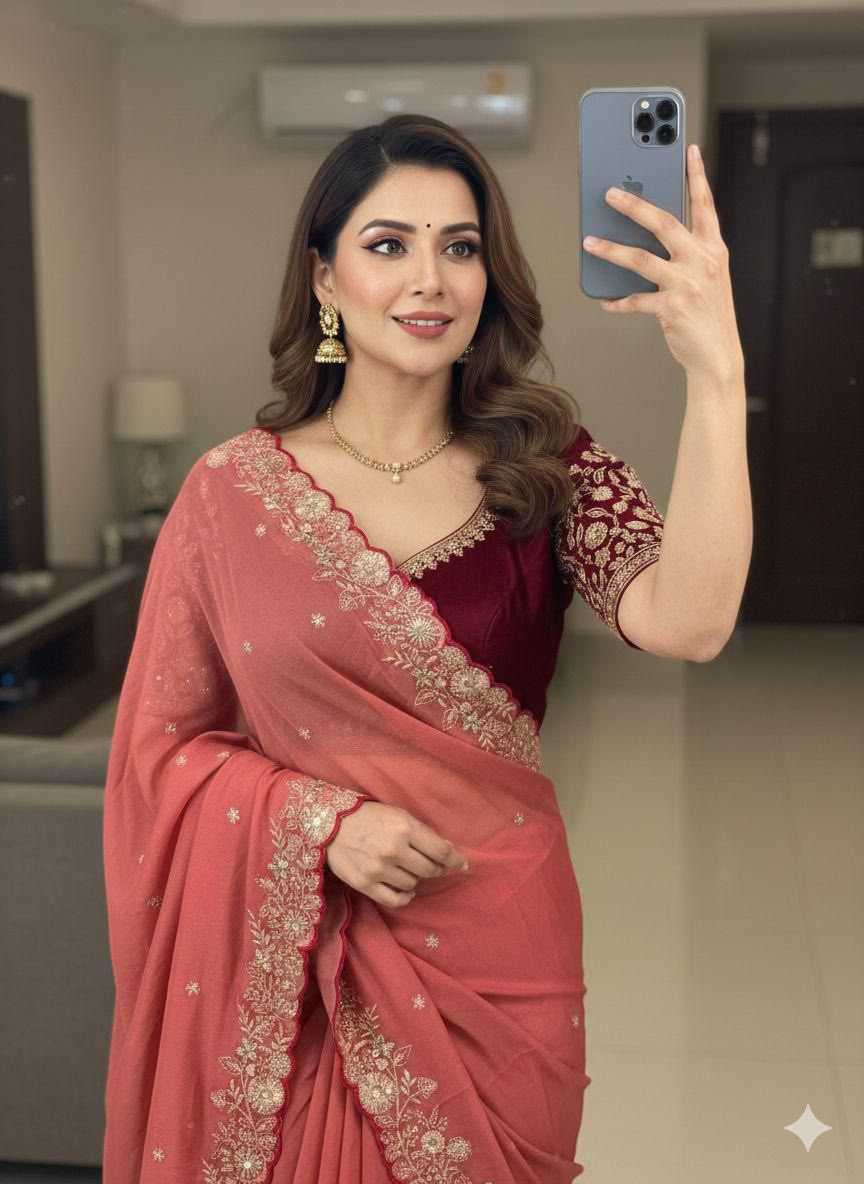 YNF Wholesale Premium Georgette Designer Sarees KESH604 Jhanak | Surat Manufacturer