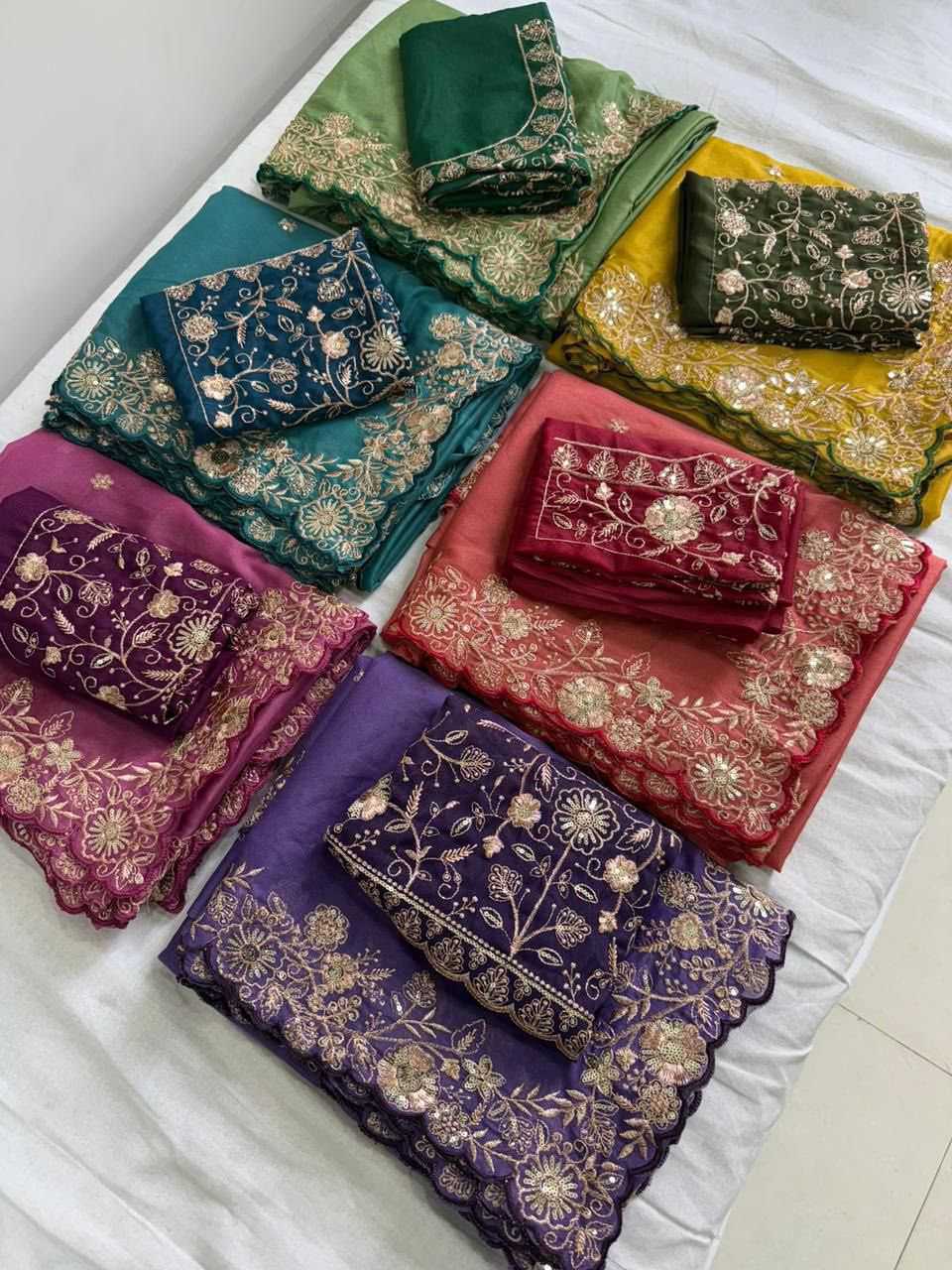 YNF Wholesale Premium Georgette Designer Sarees KESH604 Jhanak | Surat Manufacturer