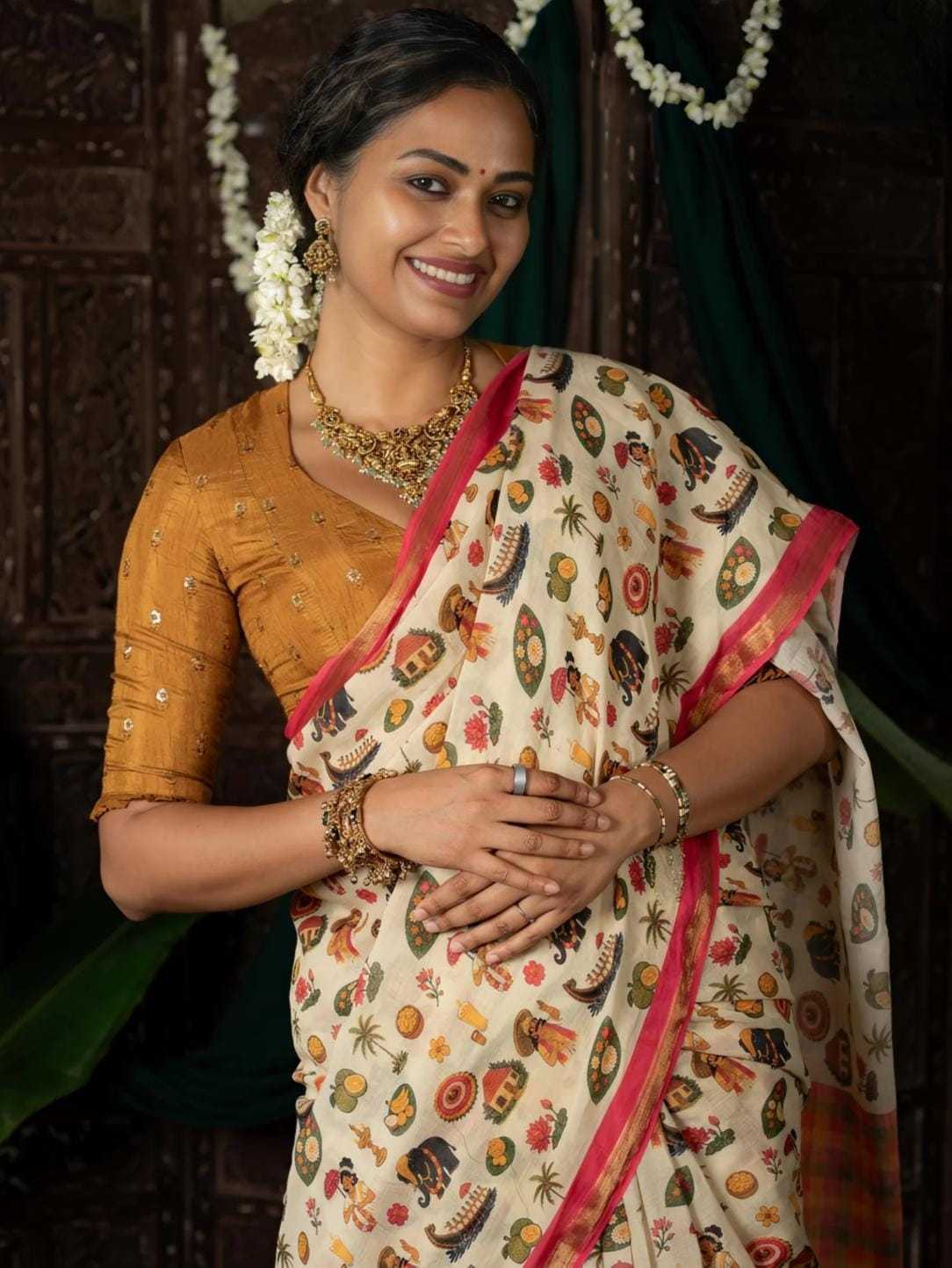 YNF Wholesale Linen Designer Sarees  | Surat Manufacturer
