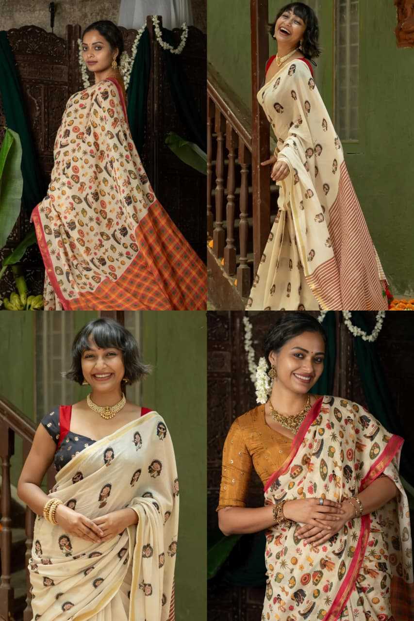 YNF Wholesale Linen Designer Sarees  | Surat Manufacturer