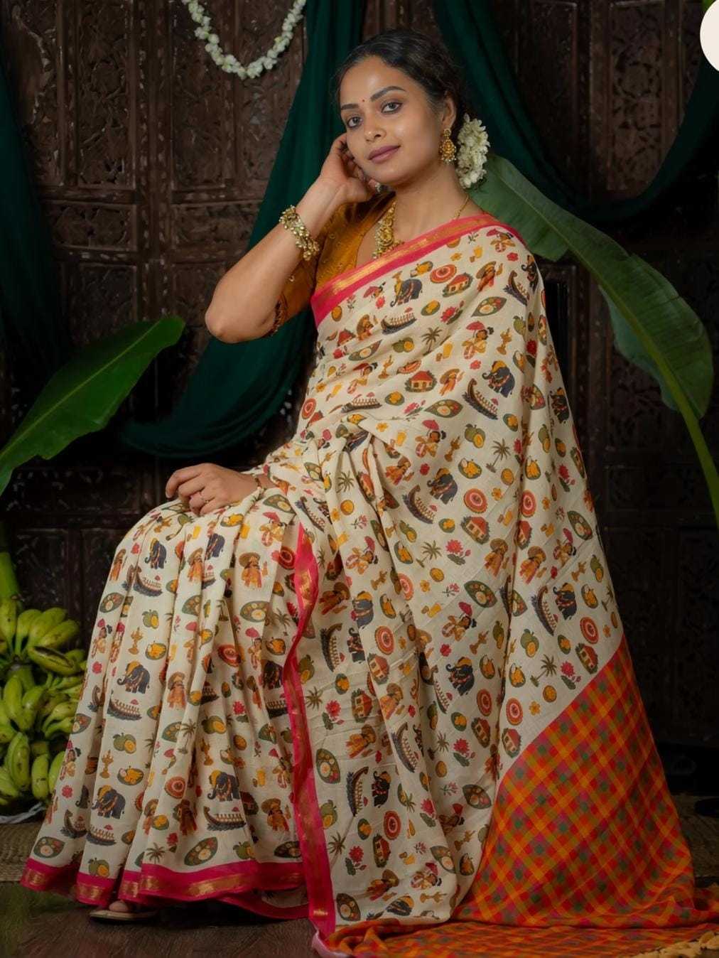 YNF Wholesale Linen Designer Sarees  | Surat Manufacturer