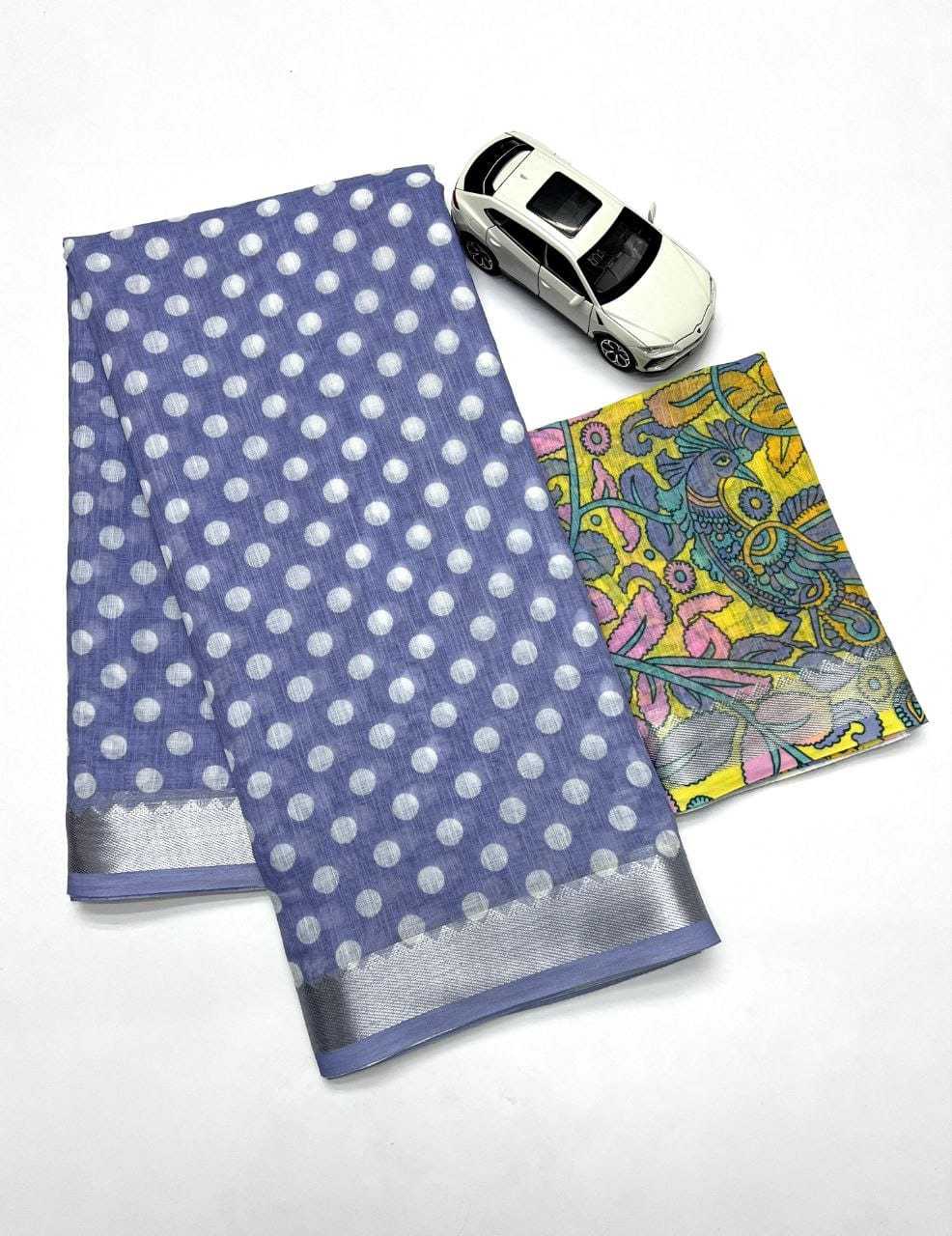 YNF Wholesale Linen Designer Sarees  | Surat Manufacturer