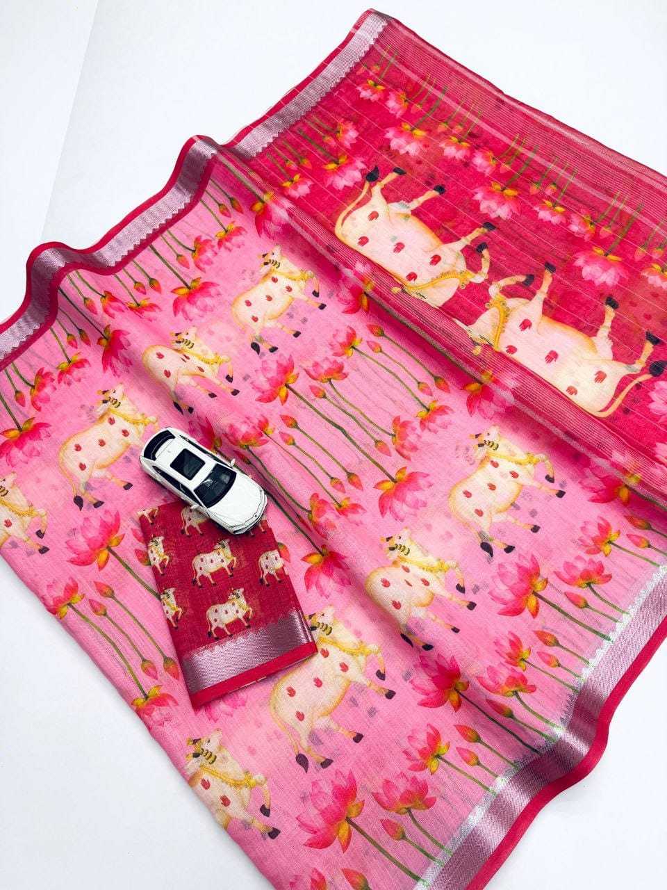 YNF Wholesale Linen Designer Sarees  | Surat Manufacturer