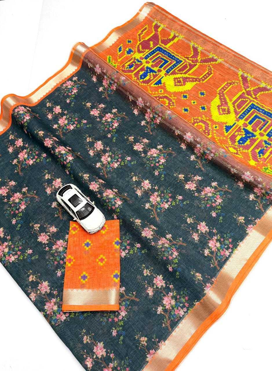 YNF Wholesale Linen Designer Sarees  | Surat Manufacturer