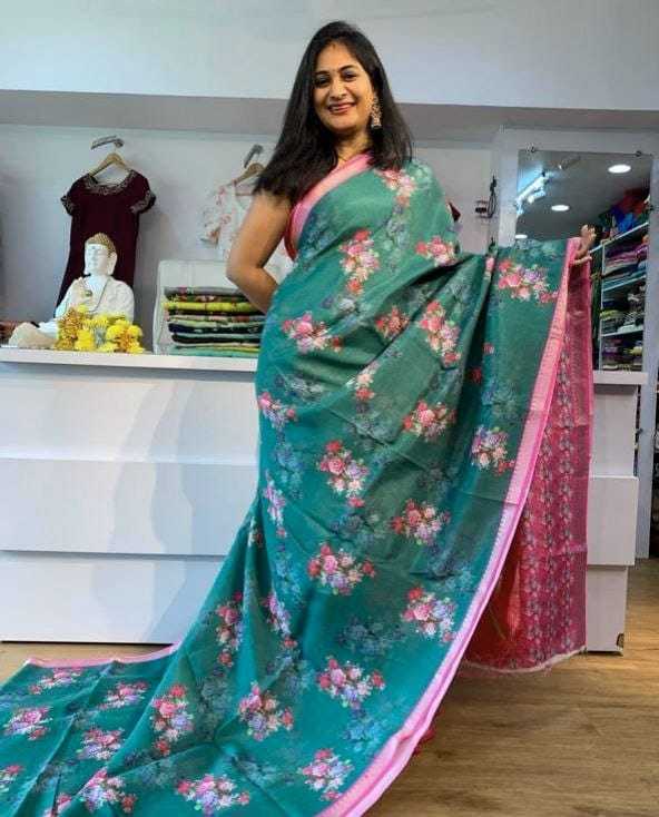 YNF Wholesale Linen Designer Sarees  | Surat Manufacturer