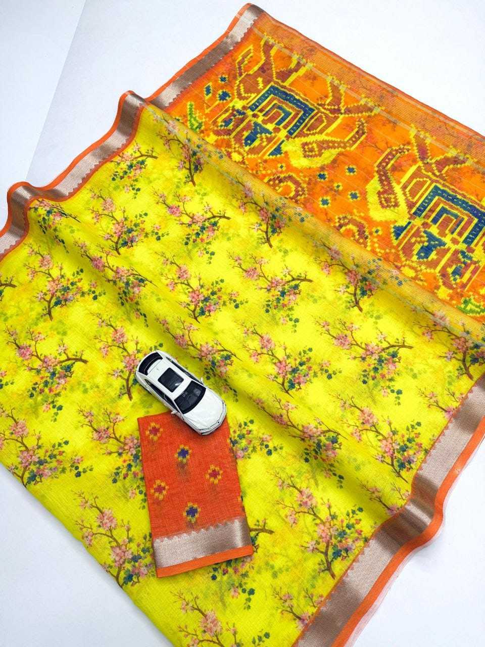 YNF Wholesale Linen Designer Sarees  | Surat Manufacturer