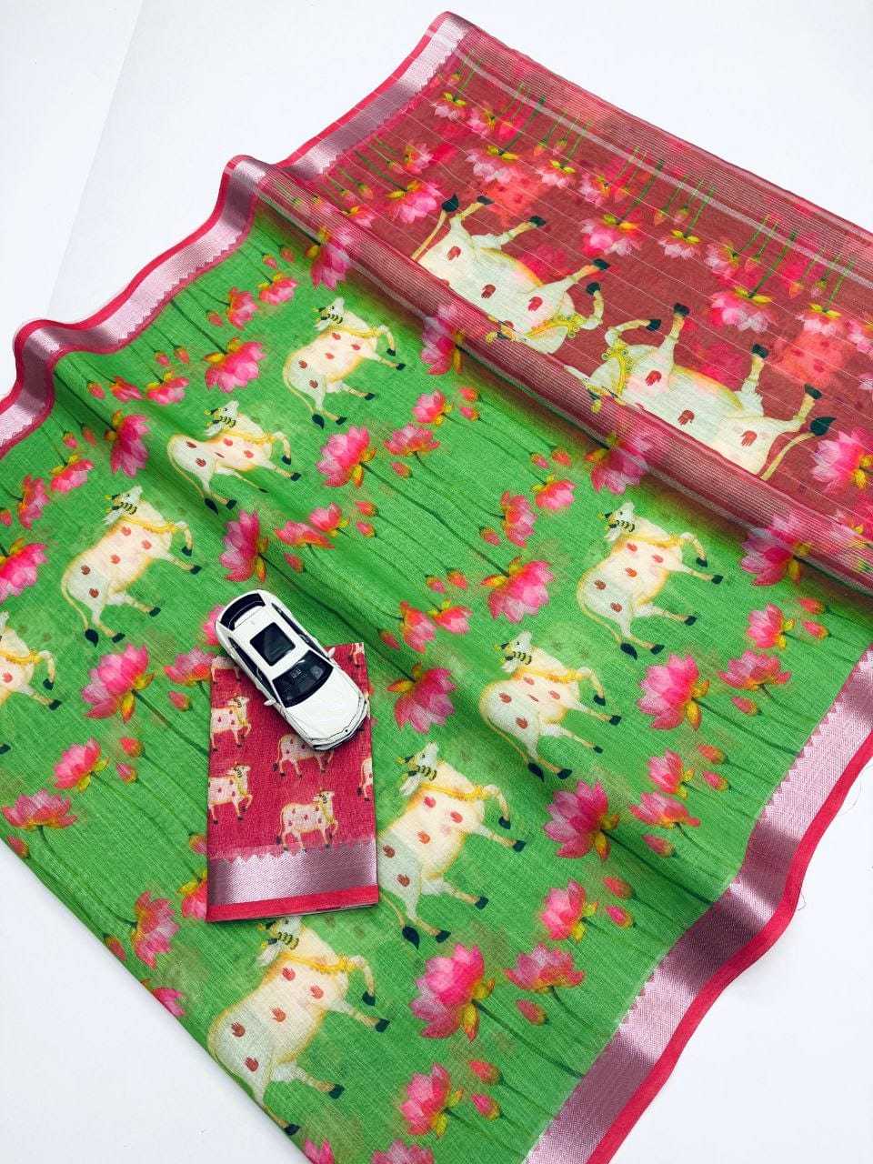YNF Wholesale Linen Designer Sarees  | Surat Manufacturer
