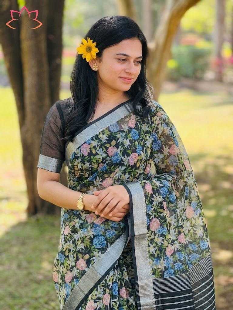 YNF Wholesale Linen Designer Sarees  | Surat Manufacturer