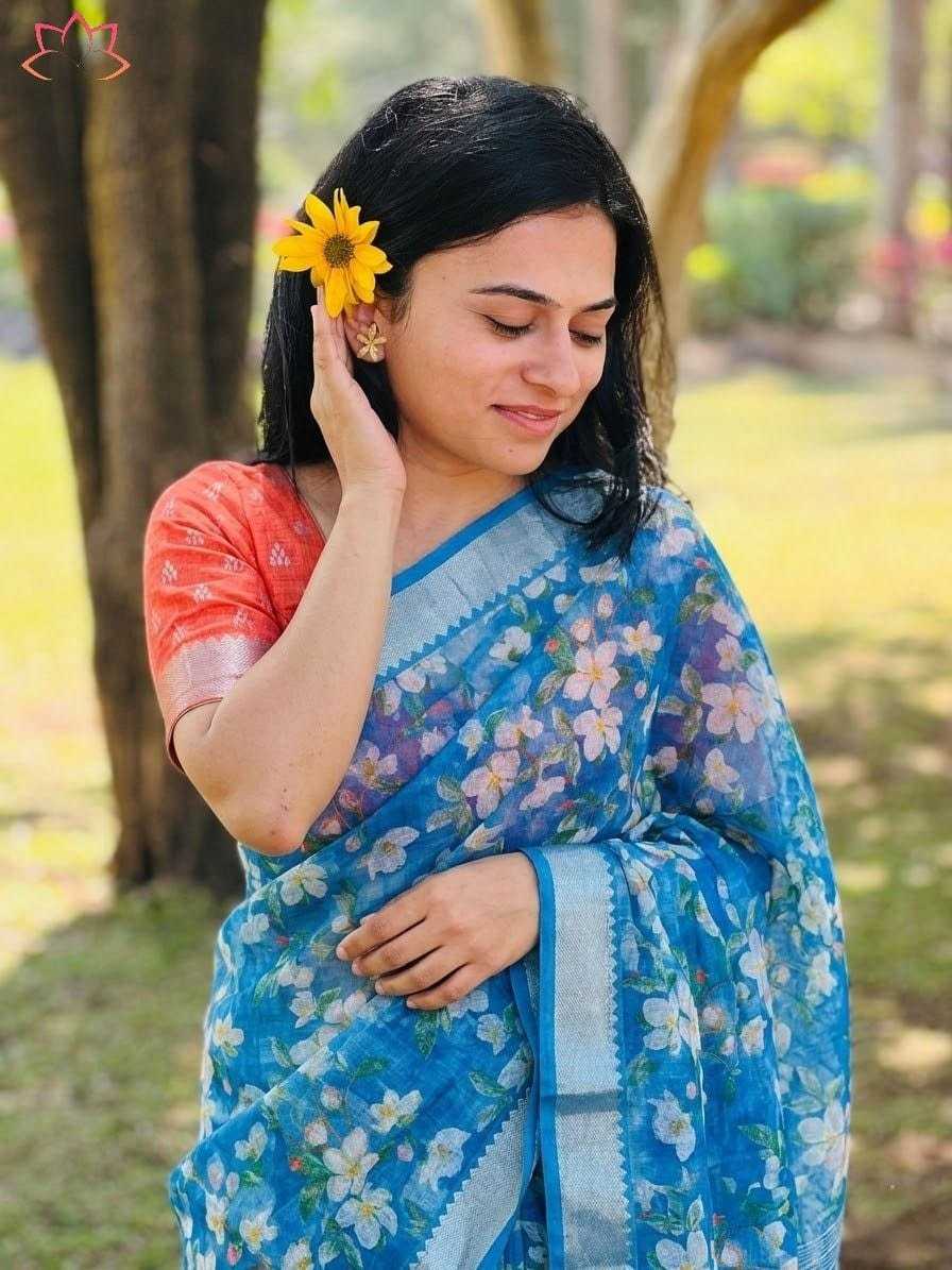 YNF Wholesale Linen Designer Sarees  | Surat Manufacturer