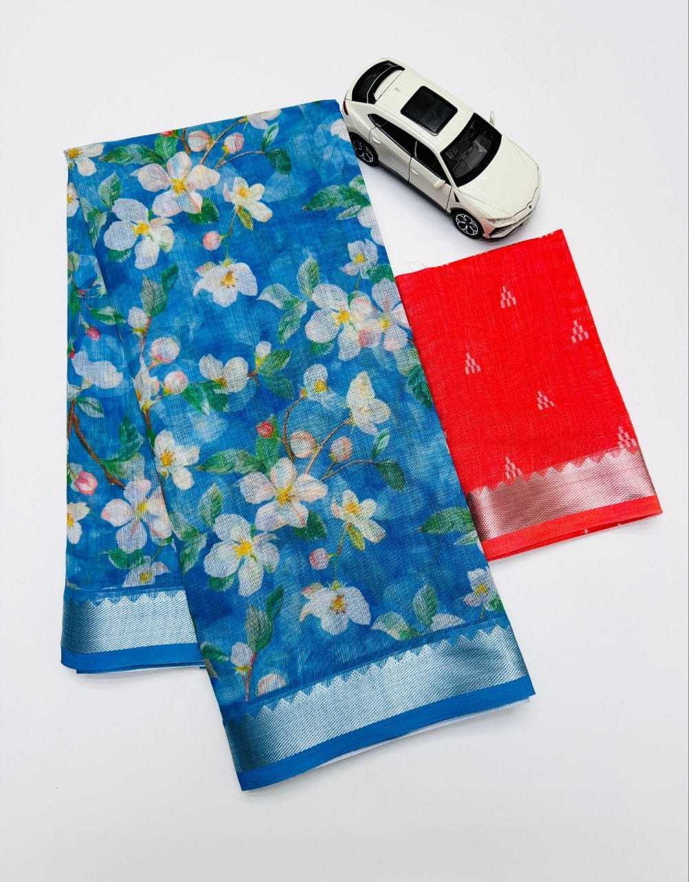 YNF Wholesale Linen Designer Sarees  | Surat Manufacturer