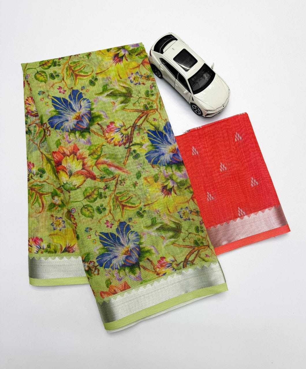 YNF Wholesale Linen Designer Sarees  | Surat Manufacturer
