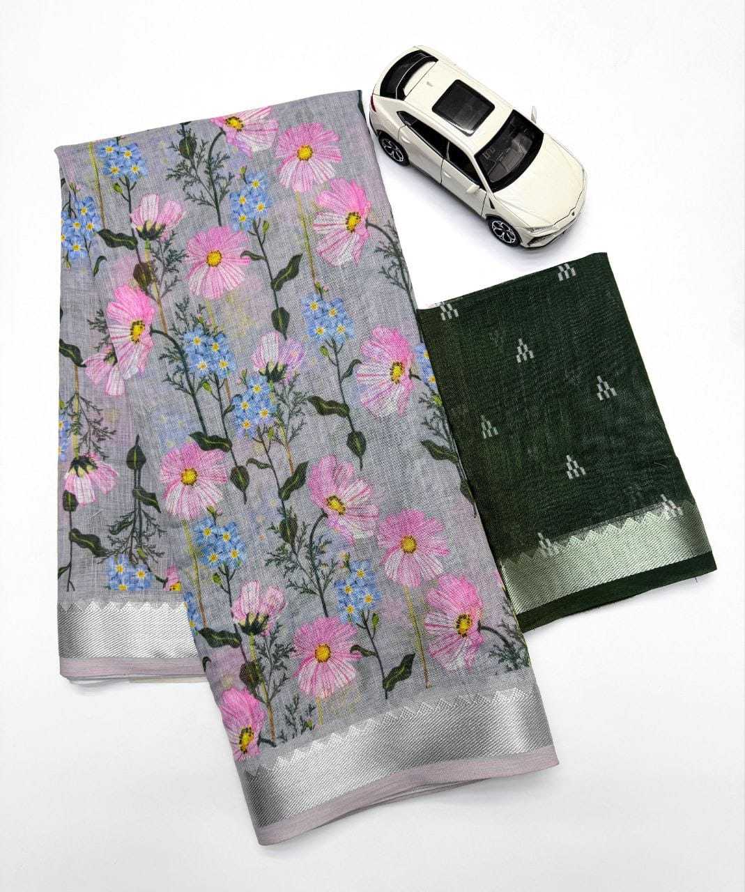 YNF Wholesale Linen Designer Sarees  | Surat Manufacturer