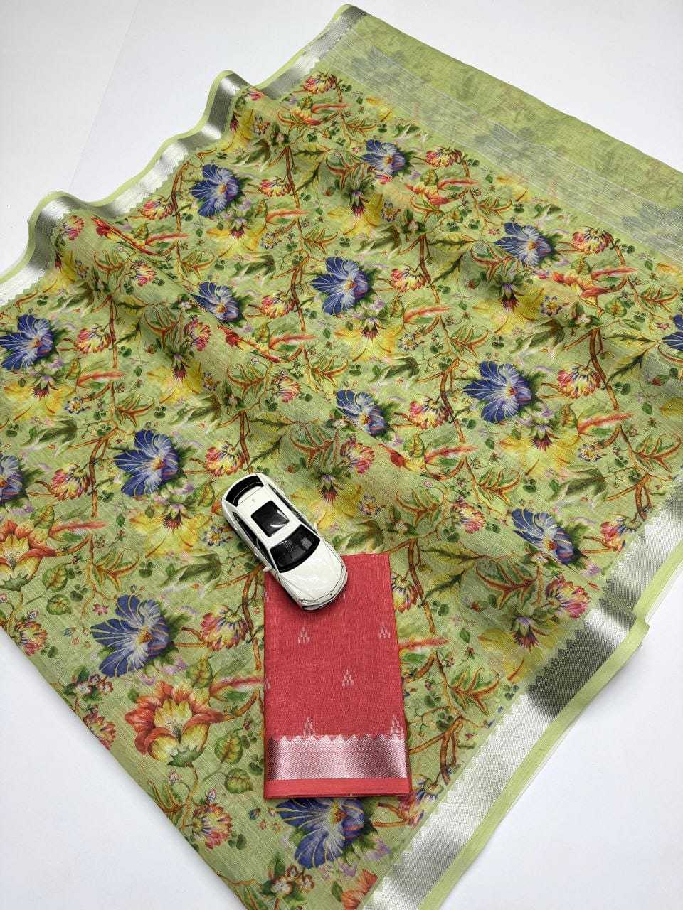 YNF Wholesale Linen Designer Sarees  | Surat Manufacturer