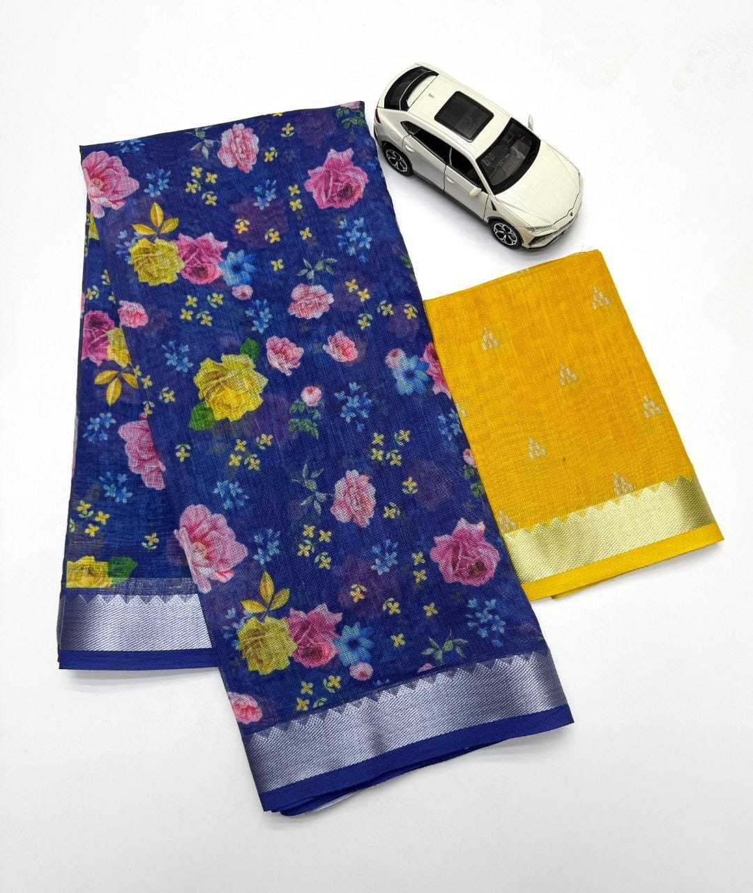 YNF Wholesale Linen Designer Sarees  | Surat Manufacturer