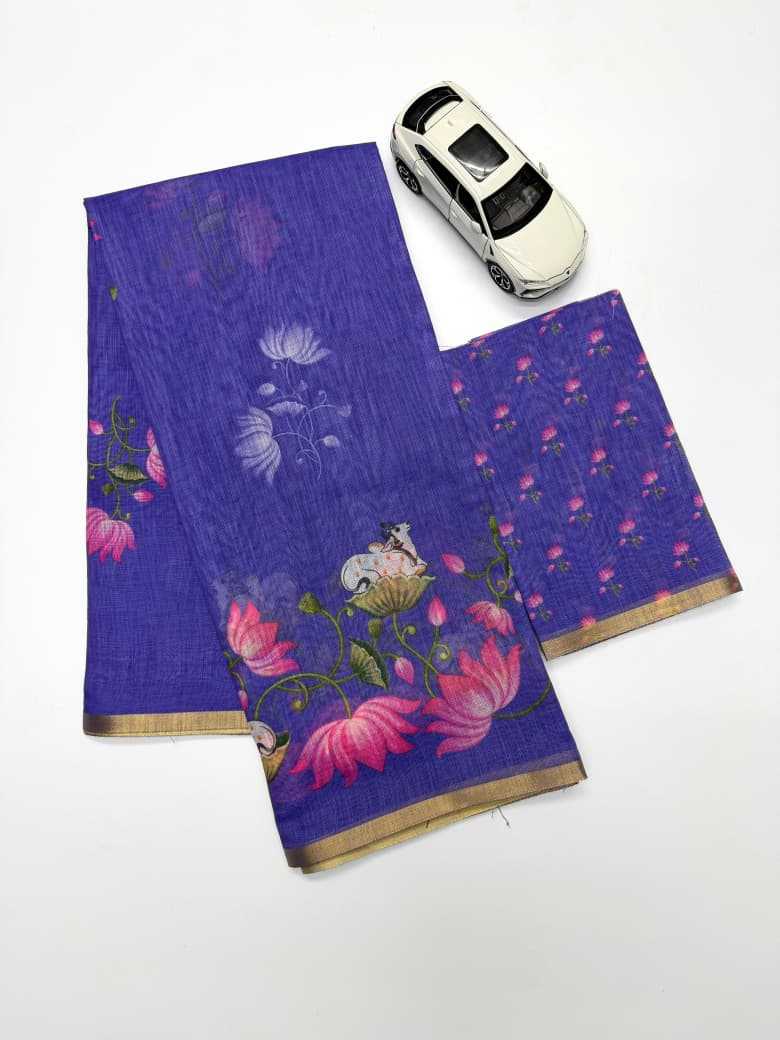 YNF Wholesale Linen Printed Sarees  | Surat Manufacturer