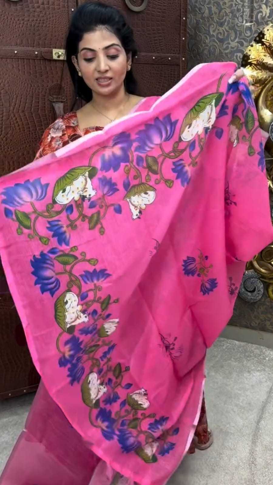 YNF Wholesale Linen Printed Sarees  | Surat Manufacturer