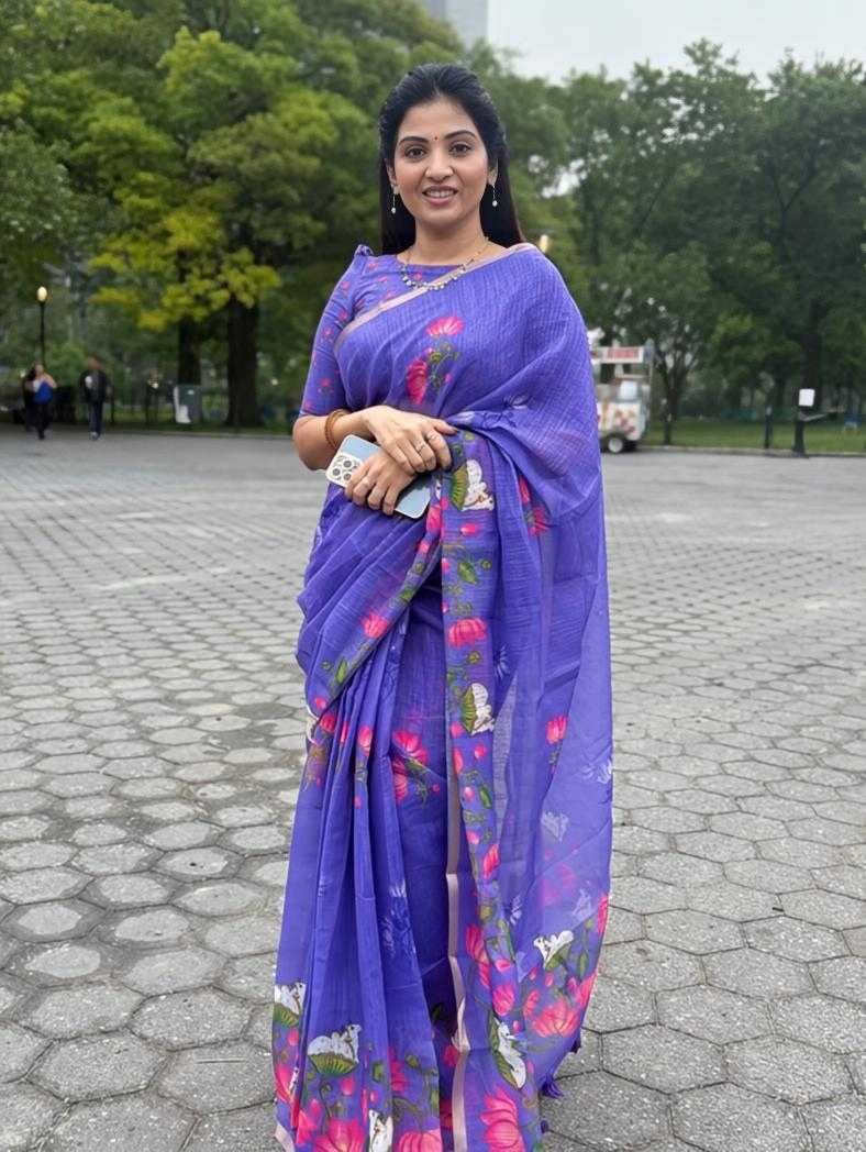 YNF Wholesale Linen Printed Sarees  | Surat Manufacturer