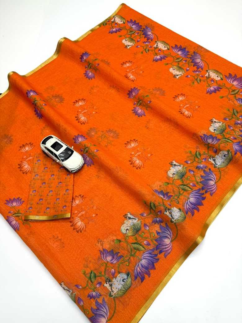 YNF Wholesale Linen Printed Sarees  | Surat Manufacturer