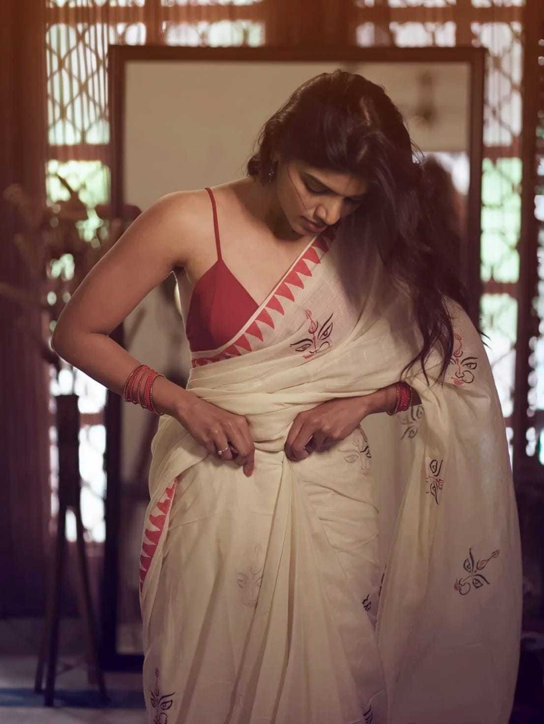 YNF Wholesale Linen Fancy Sarees  | Surat Manufacturer
