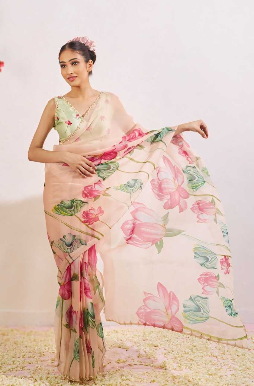 YNF Wholesale Organza Silk Ready To Wear Sarees KESH606 493 | Surat Manufacturer