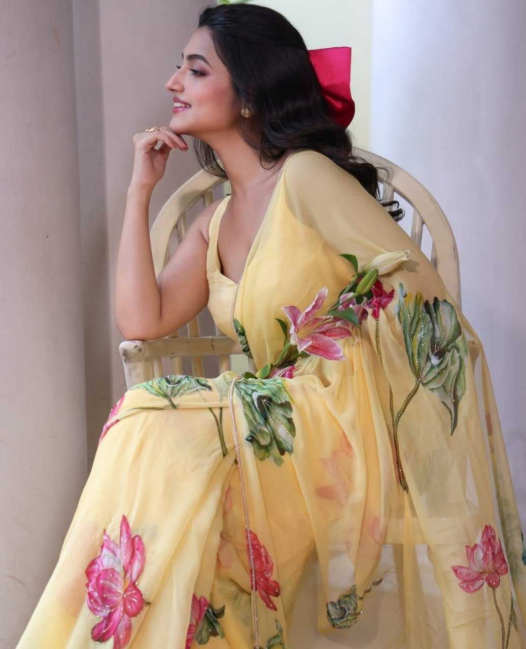 YNF Wholesale Chiffon Ready To Wear Sarees KESH606 496 | Surat Manufacturer