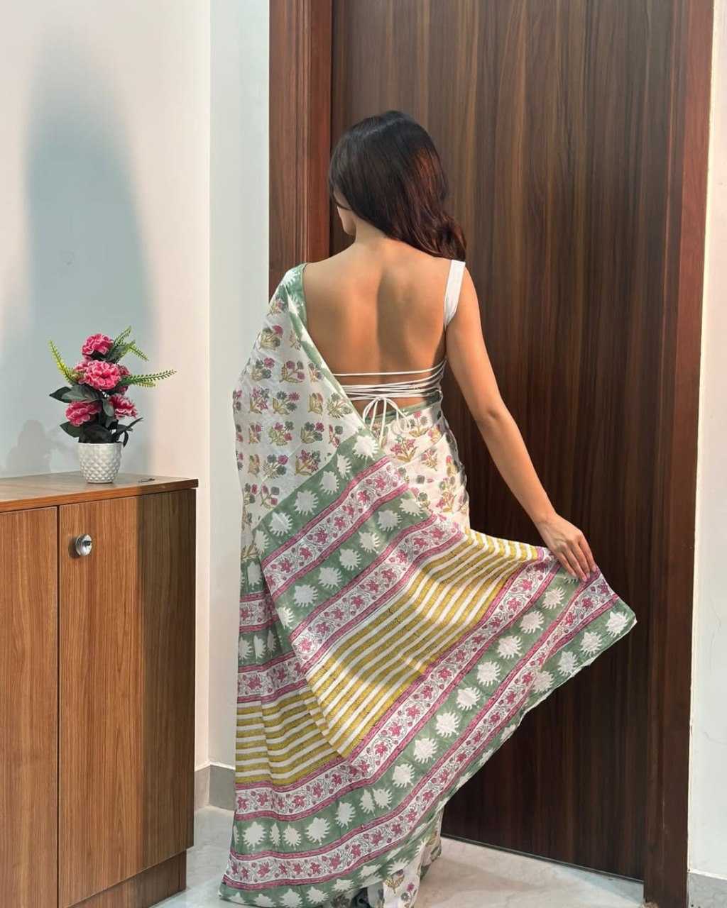 YNF Wholesale Cotton Ready To Wear Sarees KESH606 531 | Surat Manufacturer
