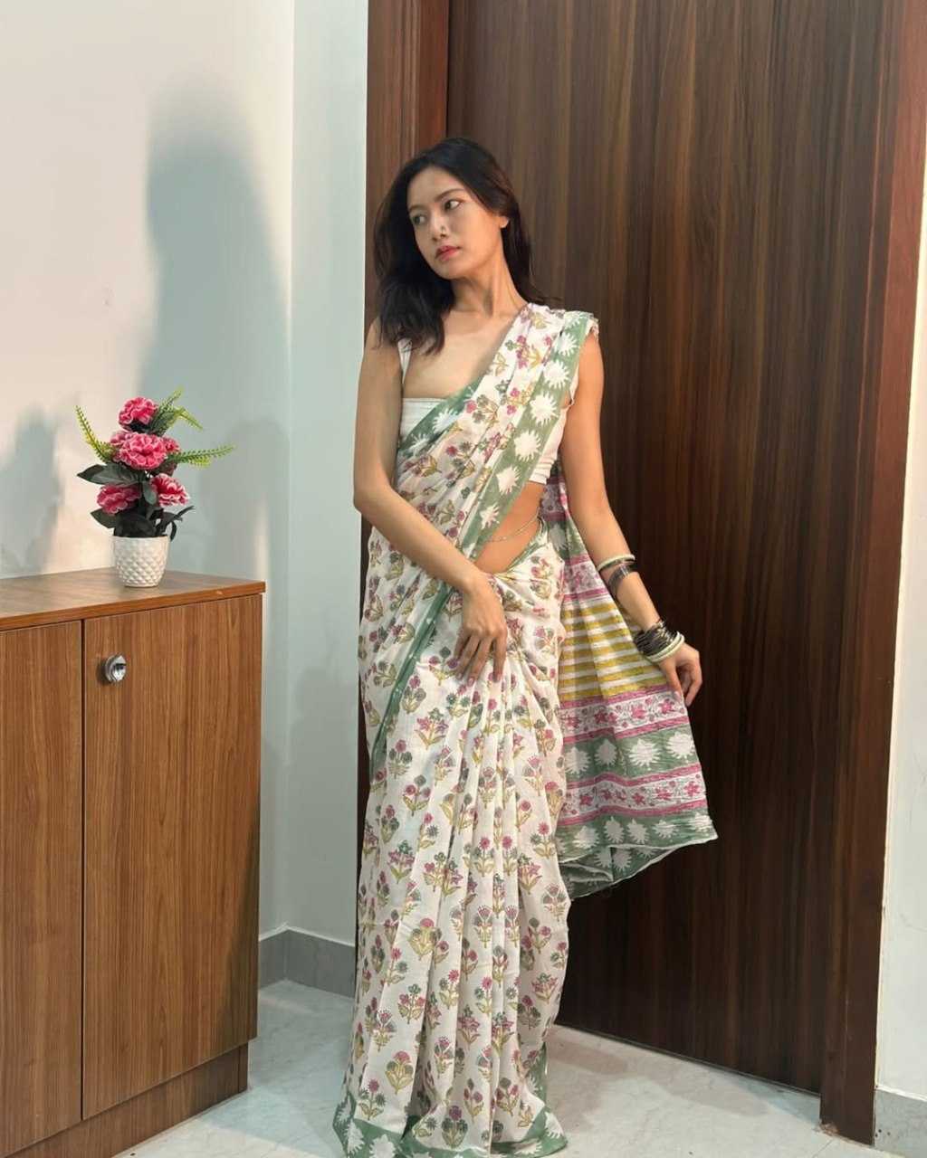 YNF Wholesale Cotton Ready To Wear Sarees KESH606 531 | Surat Manufacturer