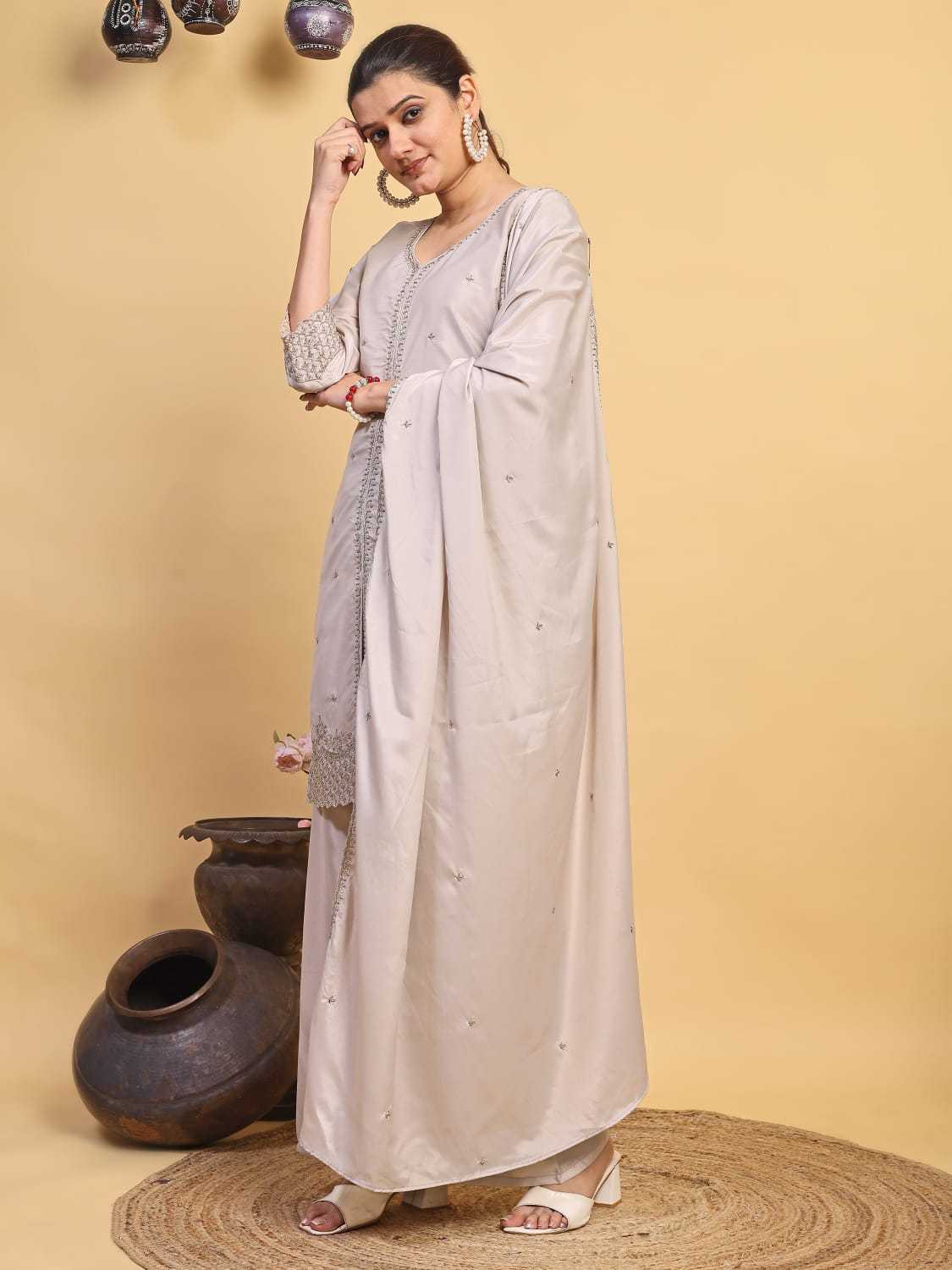 YNF Wholesale Pure Silk Embroidery Suits  | Surat Manufacturer