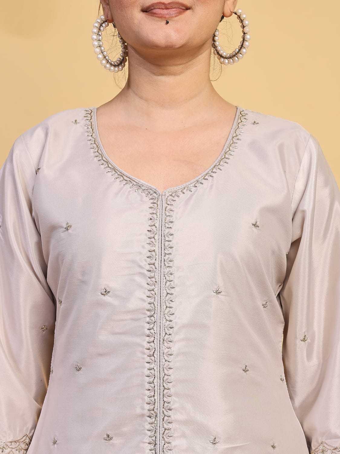YNF Wholesale Pure Silk Embroidery Suits  | Surat Manufacturer
