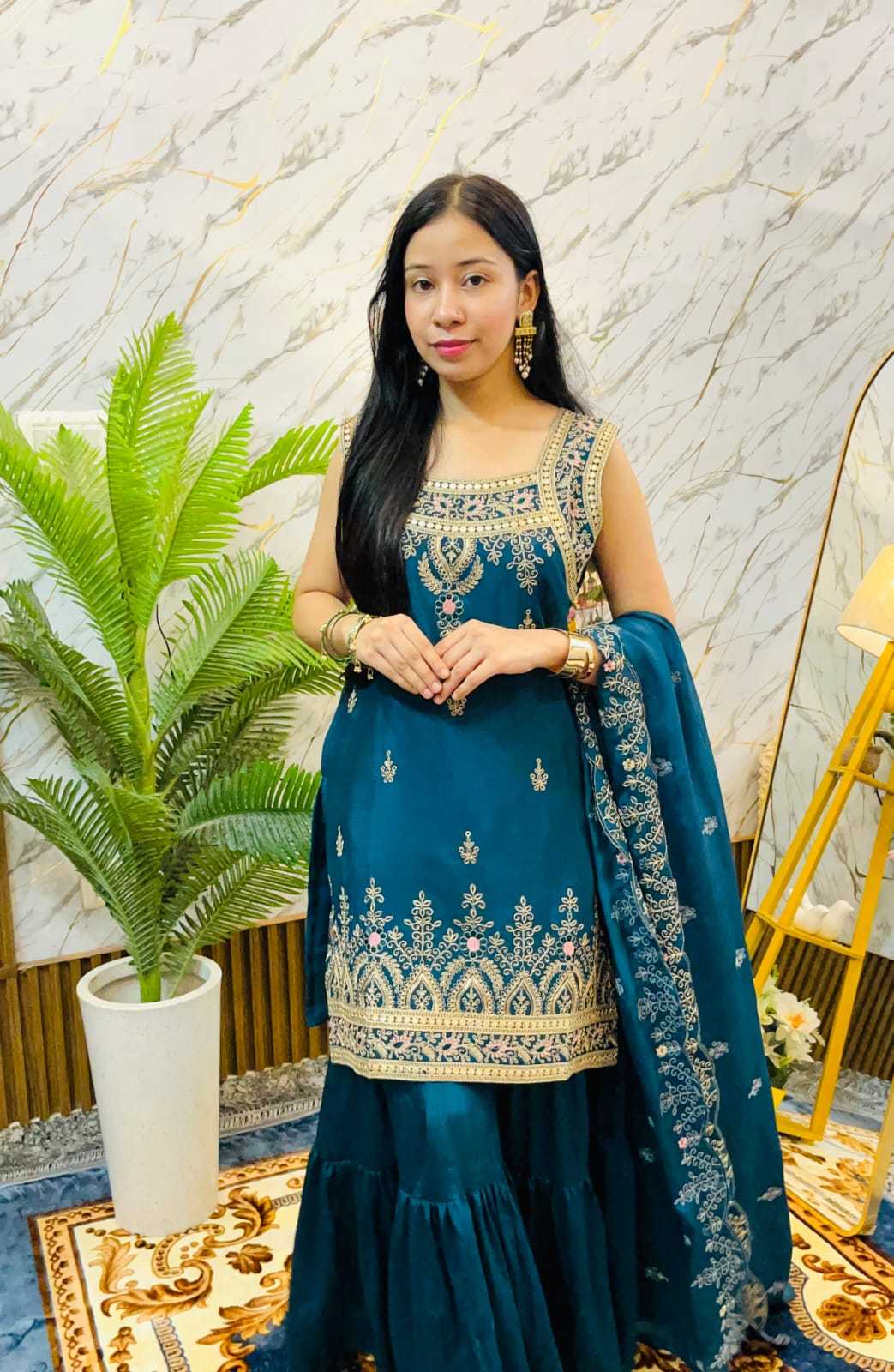 YNF Wholesale Pure Viscos Embroidery Suits  | Surat Manufacturer