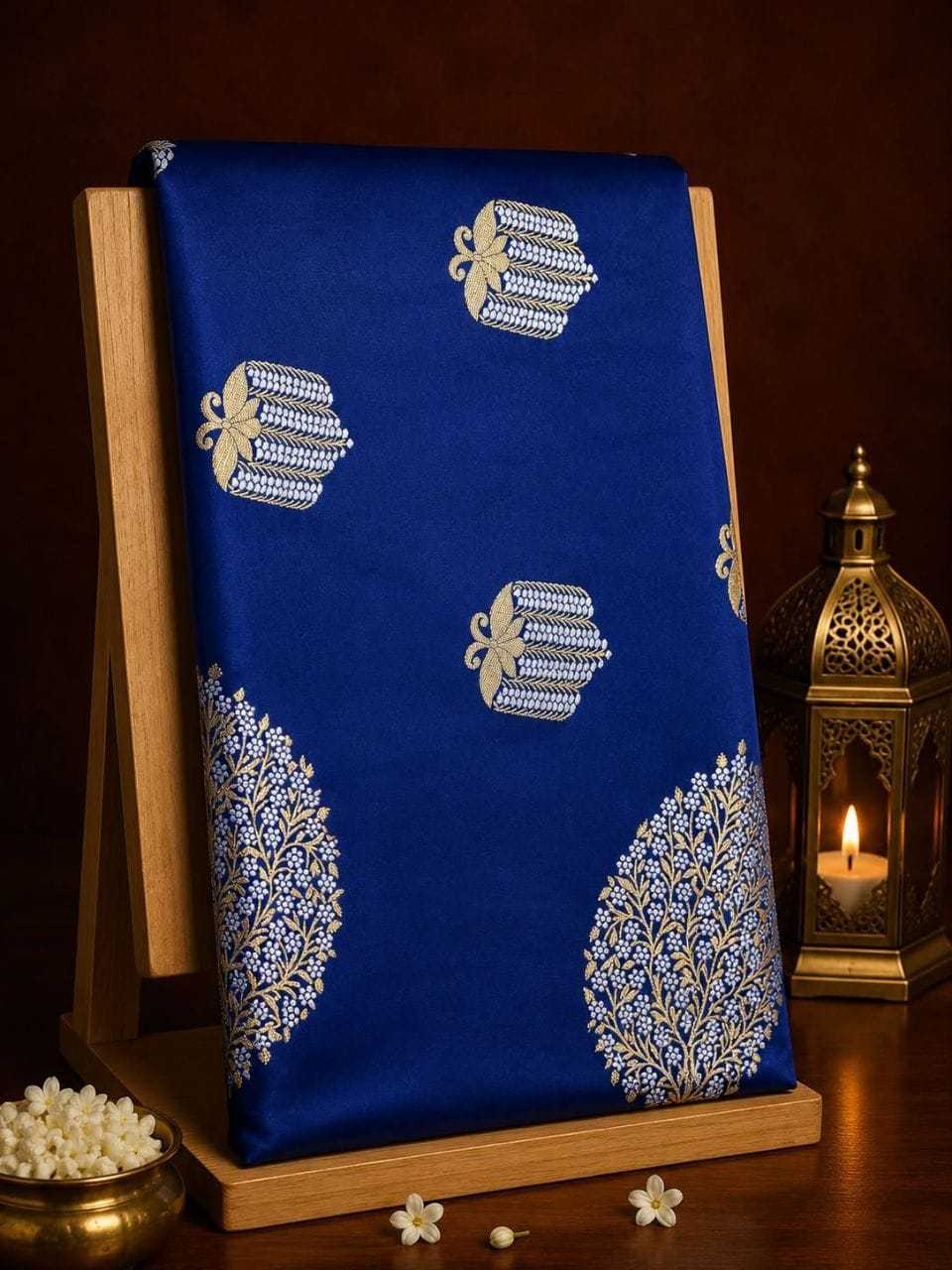 YNF Wholesale Satin Silk Jacquard Saree  | Surat Manufacturer
