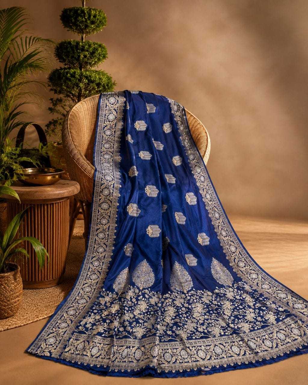 YNF Wholesale Satin Silk Jacquard Saree  | Surat Manufacturer