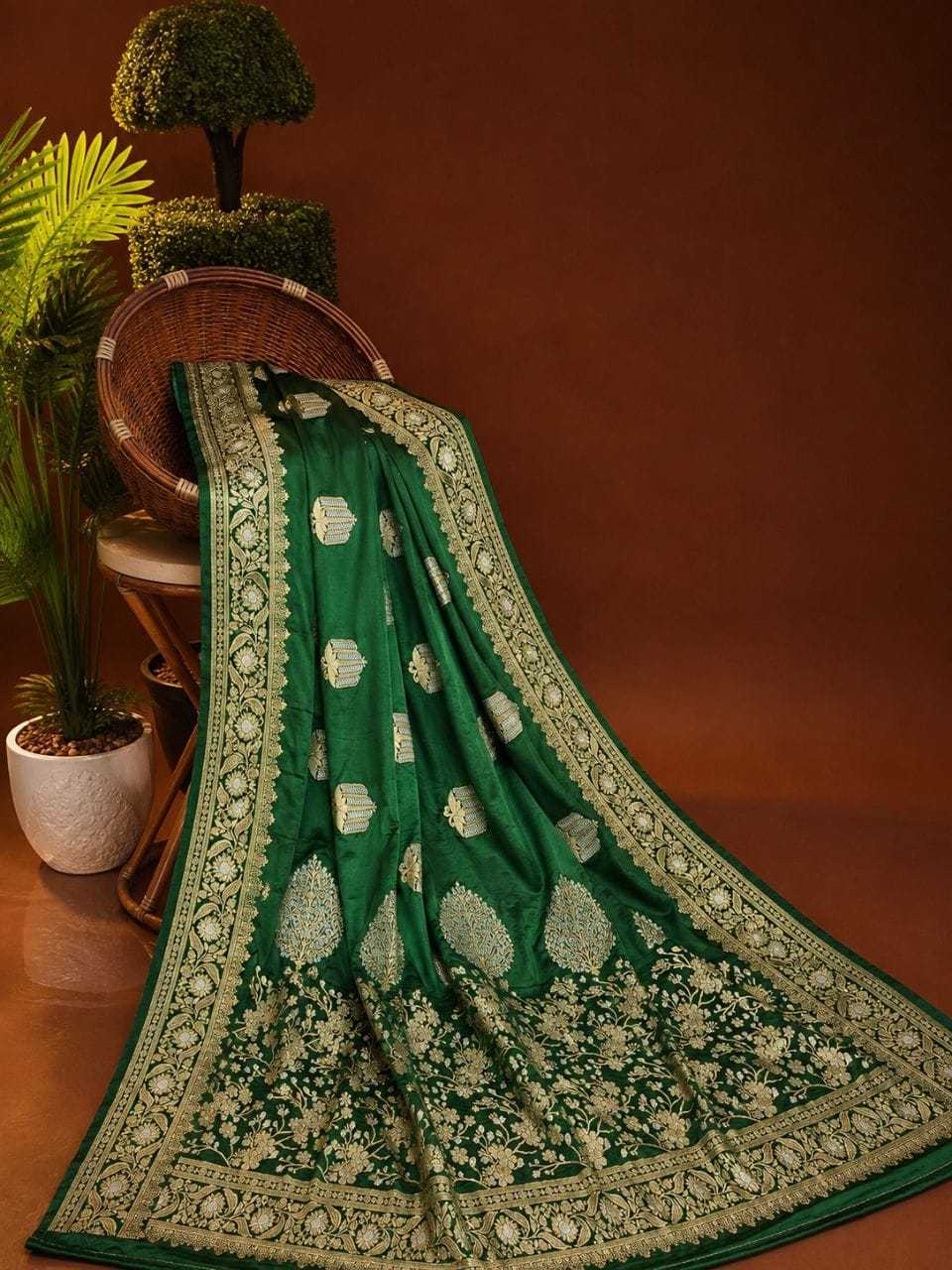 YNF Wholesale Satin Silk Jacquard Saree  | Surat Manufacturer