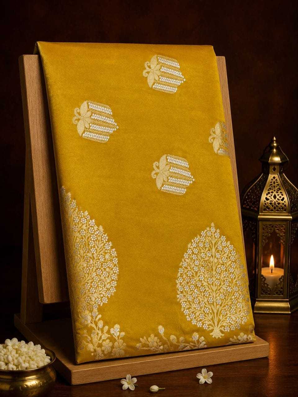 YNF Wholesale Satin Silk Jacquard Saree  | Surat Manufacturer