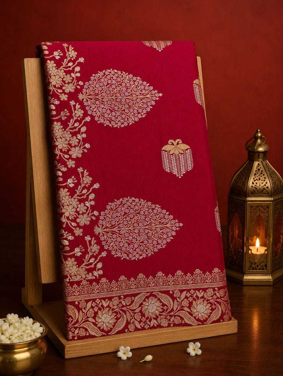 YNF Wholesale Satin Silk Jacquard Saree  | Surat Manufacturer