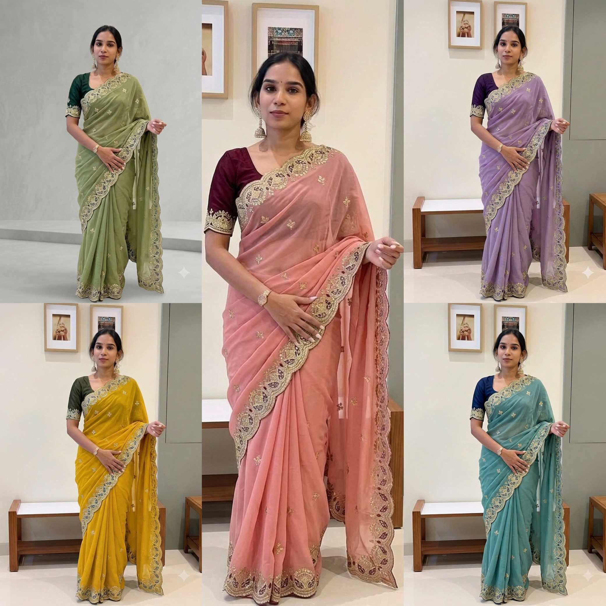 YNF Wholesale Georgette Georgette Sarees KESH610 899 | Surat Manufacturer