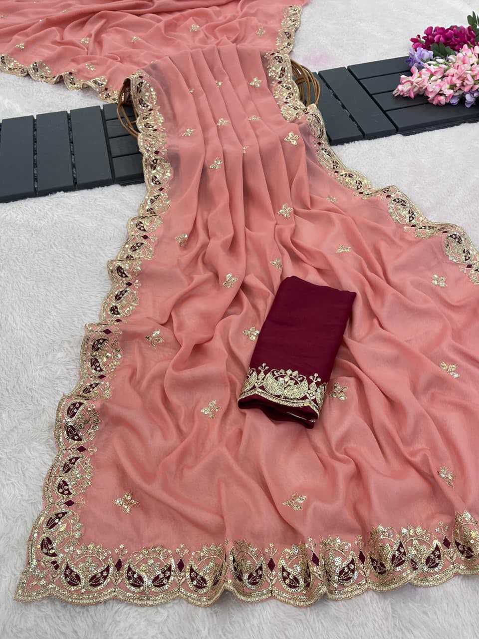 YNF Wholesale Georgette Georgette Sarees KESH610 899 | Surat Manufacturer