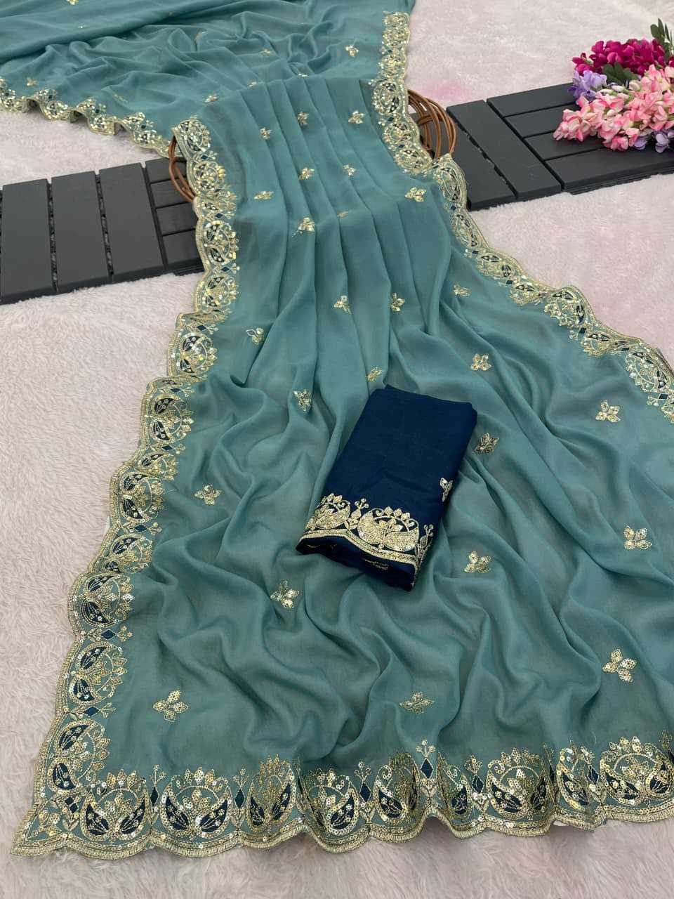 YNF Wholesale Georgette Georgette Sarees KESH610 899 | Surat Manufacturer