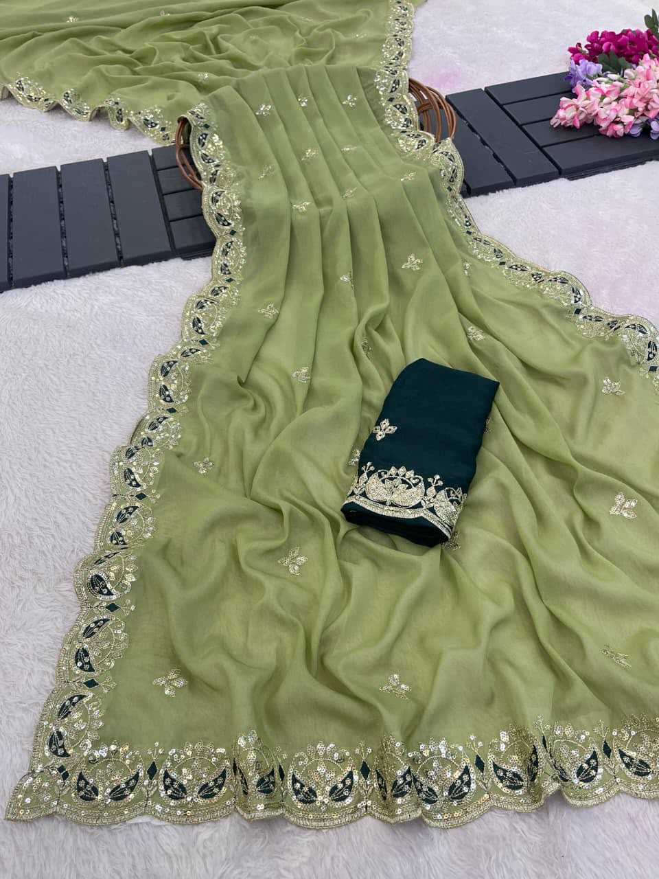 YNF Wholesale Georgette Georgette Sarees KESH610 899 | Surat Manufacturer