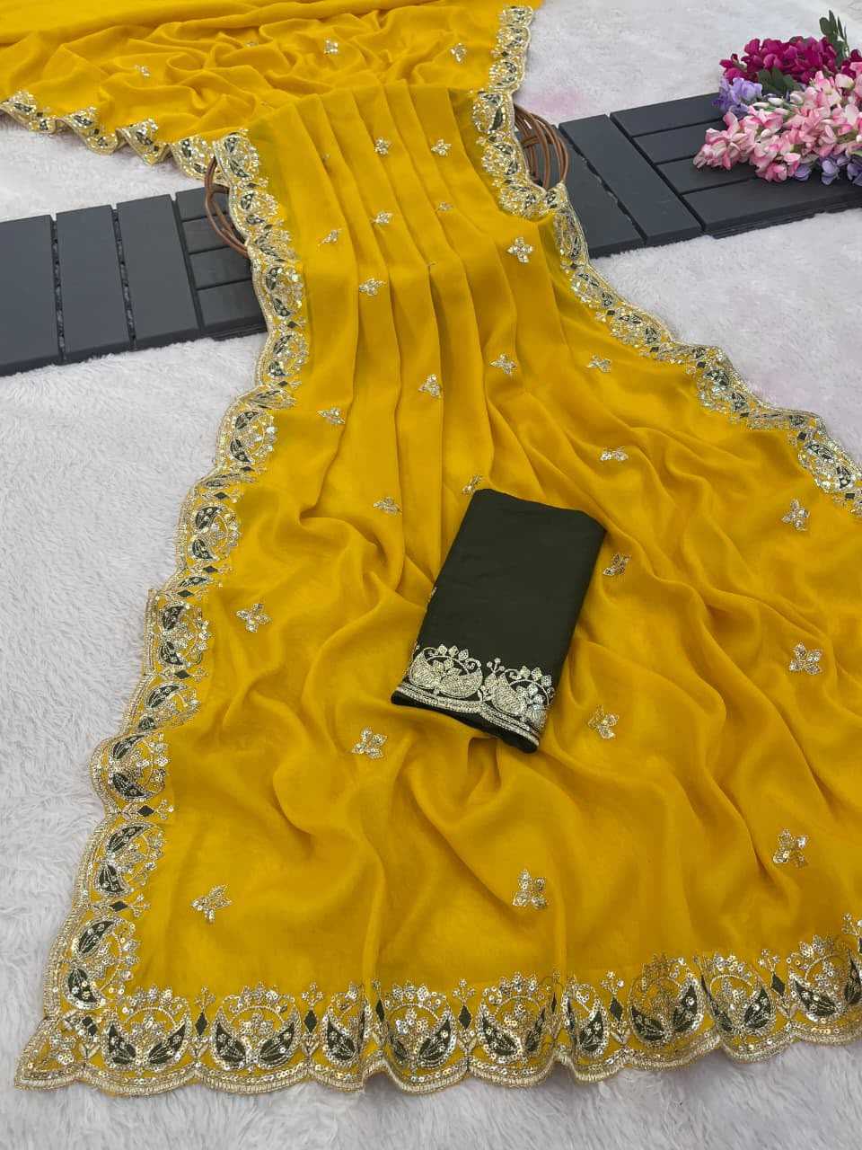 YNF Wholesale Georgette Georgette Sarees KESH610 899 | Surat Manufacturer