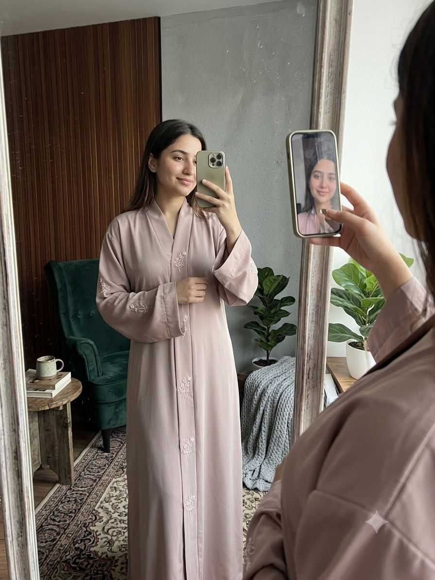 YNF Wholesale Imported Abaya KESH611 Aindrila | Surat Manufacturer