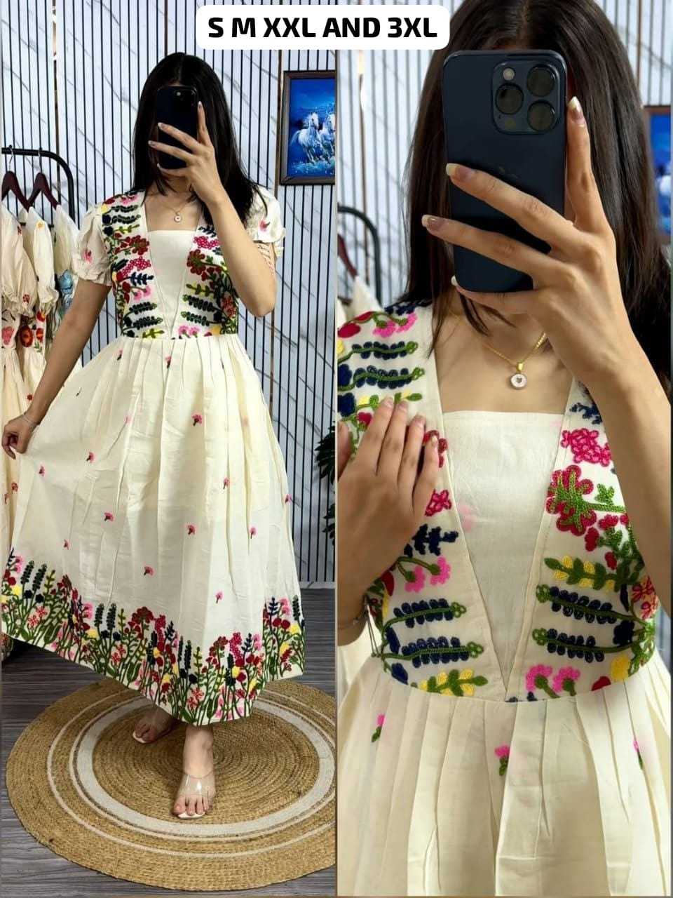 YNF Wholesale Cotton Party Wear Dresses  | Surat Manufacturer