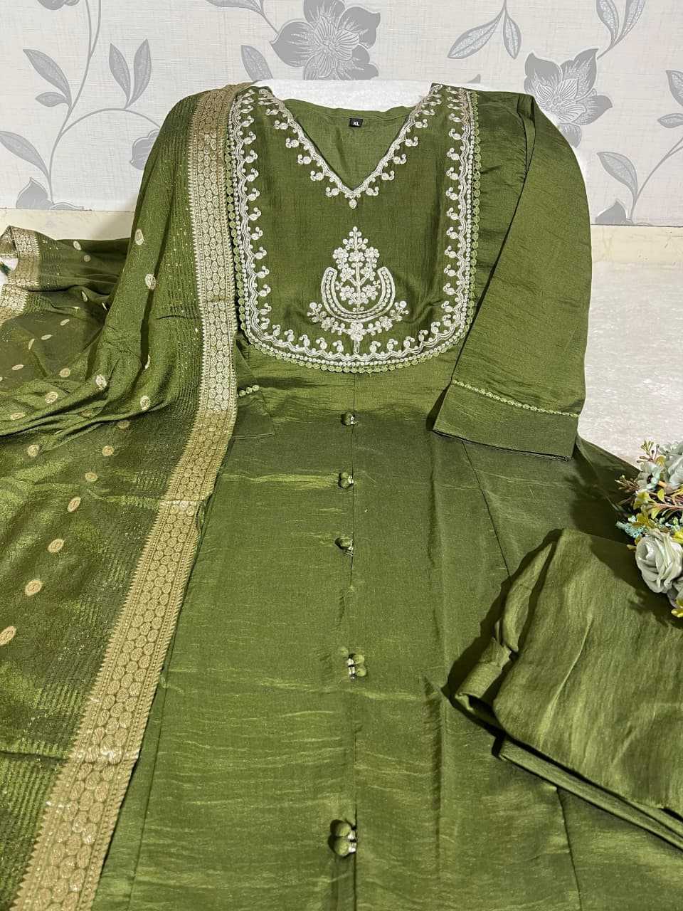 YNF Wholesale Chinon Festive Kurtis  | Surat Manufacturer