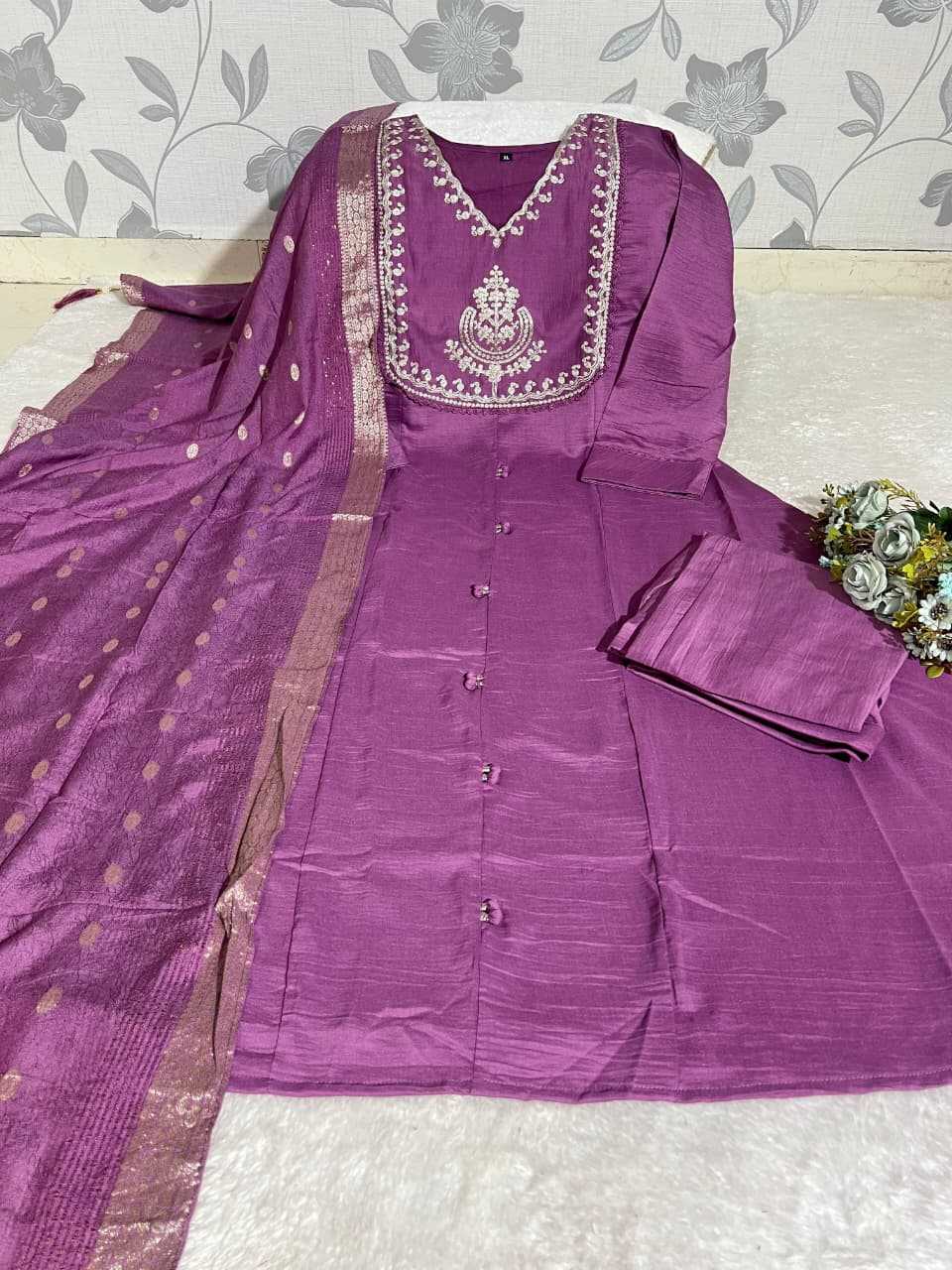 YNF Wholesale Chinon Festive Kurtis  | Surat Manufacturer