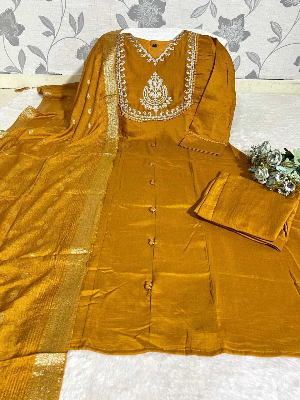 YNF Wholesale Chinon Festive Kurtis  | Surat Manufacturer